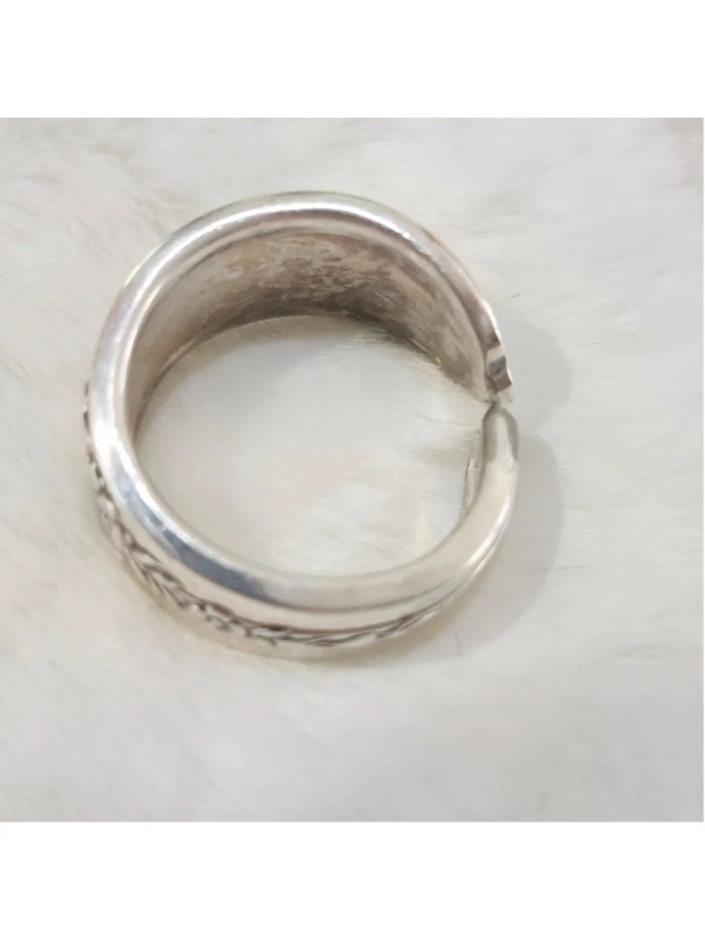 Silverwear Ring Size 9 ONEIDA silverplate ROYAL ROSE - Picture 3 of 4